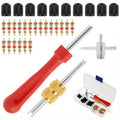 33pcs/Set Car Bicycle Tire Valve Core Installation Tool Repair Kit, A, B