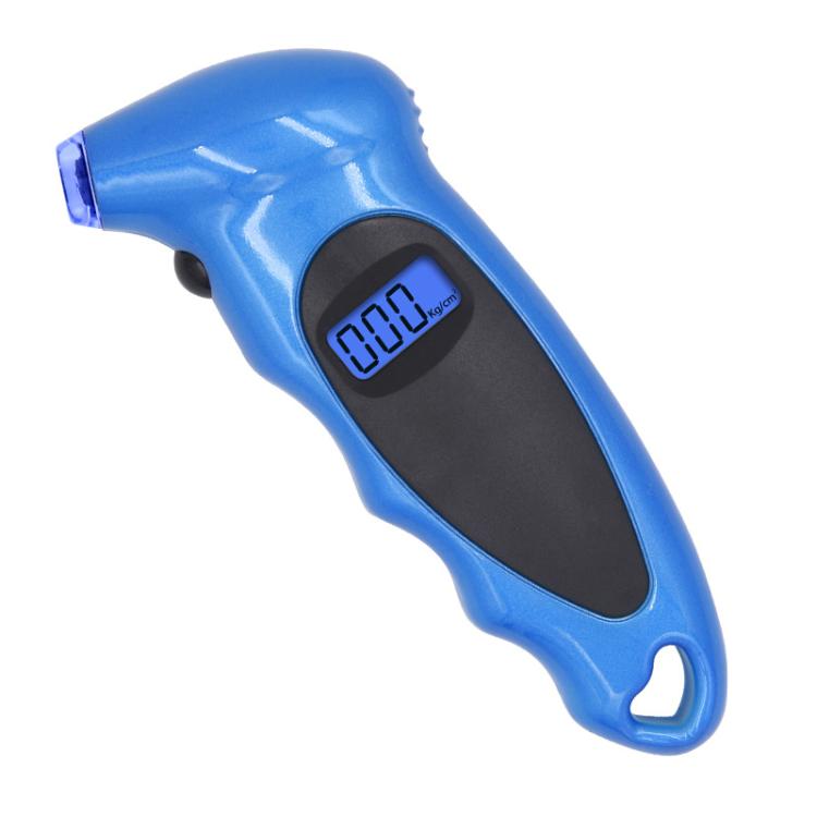 Car High-Precision Detection Digital Display Tire Pressure Gauge, Silver Black, Blue Black, All Black With Velvet