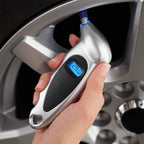Car High-Precision Detection Digital Display Tire Pressure Gauge, Silver Black, Blue Black, All Black With Velvet