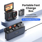For Insta360 Ace Pro 2 Battery aMagisn Fast Charging Box Charger Storage Compartment, aMagisn