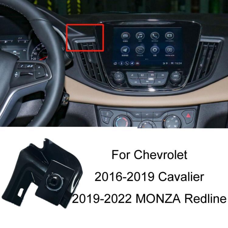 For Chevrolet Left Driving Car Special Mobile Phone Navigation Bracket Base, 06-10 LOVA, 09-14 Cruze, 10-13 Sail, 12-14 Malibu, 12-17 Captiva, 14-16 Trax, 15-18 Sail 3, 16-18 Malibu, 16-19 Cavalier/19-22 MONZA Redline, 16-21 Malibu XL, 17-22 Equinox   ...