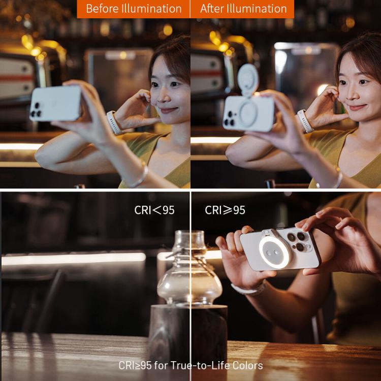 PGYTECH P-PG-012 Cell Phone Magnetic Fill Light MagSafe Live Photo Shooting Photography Lights