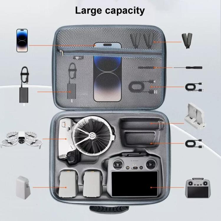 For DJI Flip CYNOVA FL-SNB-CY Drone Storage Bag Portable Handheld Bag, RC2 Screen Control Version, RC2 Screen Control Version ( Without Shoulder Strap ), RC-N3 Version, RC-N3 Version ( Without Shoulder Strap )