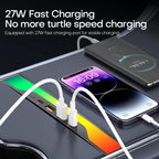 For Tesla Model 3 / Y 4-in-1 Colorful RGB Hub Docking Station