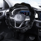 38cm Plush Soft Warm Car Steering Wheel Cover Without Inner Ring