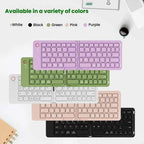 B023 Two Folding Portable Mini Wireless Bluetooth Keyboard Cell Phone Laptop Notebook Office Keyboard