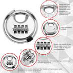 Coupler Gooseneck Hitch Trailer Lock For Heavy Trailer Transporter RV, Black Without Lock, Red Without Lock, Silver Without Lock, Black + Key Lock, Red + Key Lock, Silver + Key Lock, Black + Combination Lock, Red + Combination Lock                     ...