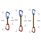 XINDA XD-CP05/06 Outdoor Mountaineering Climbing Straight Door Curved Door Fast Hanging Safety Buckle Flat Belt, 27cm, 32cm, 40cm