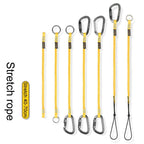 XINDA XD-A9561 Outdoor Mountain Climbing Equipment Anti-Loss Telescopic Buckle Elastic Rope, 2 Automatic Locks, Automatic Lock+Straight Lock, Automatic Lock+Large Ring, Large Ring+Small Ring, DIY Elastic Rope, Automatic Lock+Tie Rope, Tie Rope+Small Ring