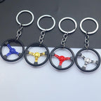 Car Steering Wheel Keychain Removable Key Pendant