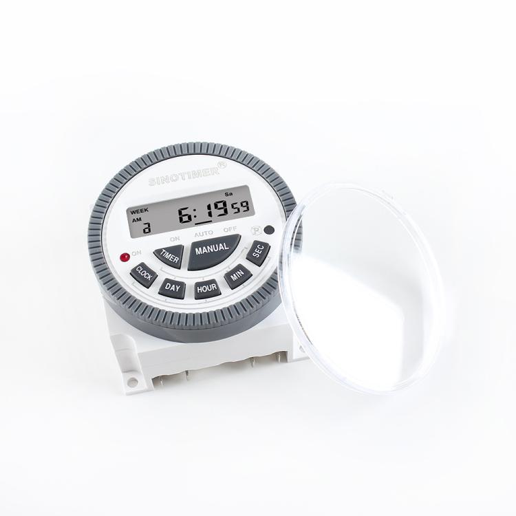 10A Digital 7-Day Timer Switch Second Control Timer, SINOTIMER TM-619sH-2 220VAC, SINOTIMER TM-619sH-4 12VDC