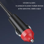 12V24V To 220V Car Multi-Function Inverter Socket Fast Charger