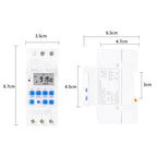 16A  1 Second Interval Programmable Digital Timer Switch 7 Days Auto ON OFF Din Rail Mounted, SINOTIMER TM919sA-2 220VAC, SINOTIMER TM919sA-1 110VAC