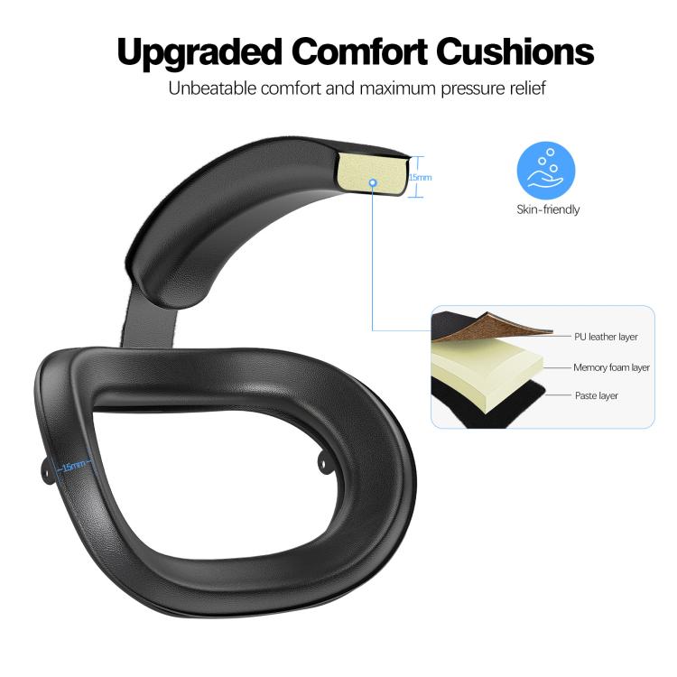 For Meta Quest 3S VR Headset Elite Head Strap Adjustable Comfort Decompression Headband