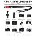 BRDRC Camera Strap Crossbody Lanyard With 1/4 inch Screw Anti-loss Rope Accessory