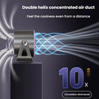 100-Gear High-Speed Circulating Fan Rechargeable Desktop Digital Display Turbo Wall-Mounted Fan, White, Gray, Clip White, Clip Gray