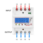 100A 380V AC 3-phase 4 Wire Energy Meter Temporary Power Can Be Reset Din Rail Mounted, SINOTIMER DTS6619-046