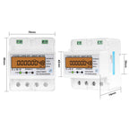 Single-phase Tuya WiFi Energy Meter AC 220V, SINOTIMER DDS6619-048 80A With Switch, SINOTIMER DDS6619-047 100A Without Switch