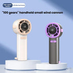 100-speed High Speed Digital Display Fan USB Portable Handheld Small Fan