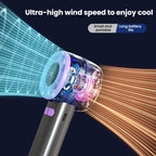 100-speed High Speed Digital Display Fan USB Portable Handheld Small Fan