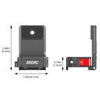 For DJI OSMO Pocket 3 BRDRC PO3005 Multi-functional Magnetic Base Expansion Back Clip Holder Adapter Bezel Accessory, For DJI OSMO Pocket 3 Tarnish