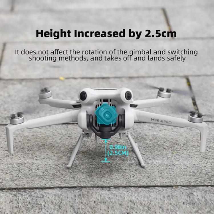 For DJI Mini 4 Pro BRDRC Booster Landing Gear Folding Strap Kickstand
