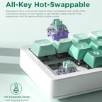 MKESPN K810 Joystick RGB Backlight Hot Swap Macro Customized Wired Mechanical Gaming Keyboard