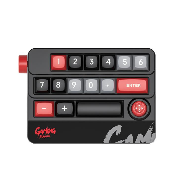 MKESPN RGB Hot Swap Wired Mechanical Keyboard Rocker Knob Programming Macro Custom Gaming Keyboard