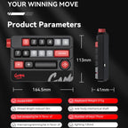 MKESPN RGB Hot Swap Wired Mechanical Keyboard Rocker Knob Programming Macro Custom Gaming Keyboard