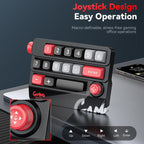 MKESPN RGB Hot Swap Wired Mechanical Keyboard Rocker Knob Programming Macro Custom Gaming Keyboard