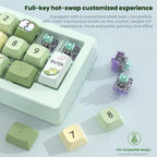 MKESPN W908 Wireless Tri-Mode Hot-Swappable Macro-Defined RGB Backlit Gaming Mechanical Keypad