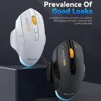 MKESPN W601 Silent Wireless Tri-mode Macro Gaming Mouse Carbon Fiber 12800DPI Bluetooth Mouse