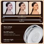 TELESIN S5-BGD-01 Mini Phone Magnetic Beauty Replacement Light Tri-Color Temperature Portable Selfie Mirror Rotating Stretching Pocket Lamp, Silver, Black