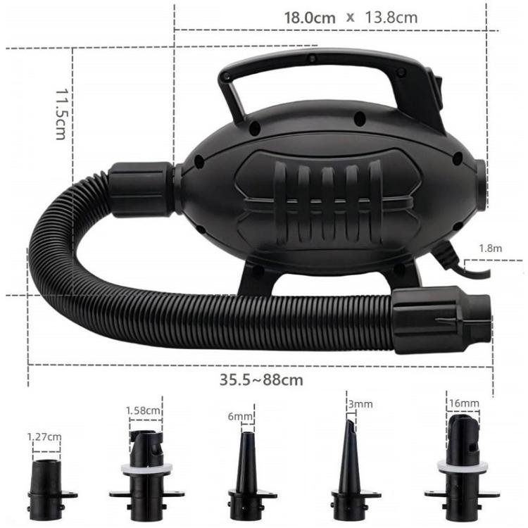 GLD-602 600W Home Brushed Mat High Power AC Electrical Inflatable Pump, EU Plug, US Plug