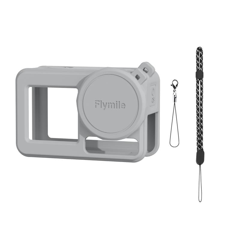 For DJI Osmo Action 3 / 4 / 5 Pro Flymile Silicone Cover Sport Camera Lens Drop Cases