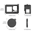 For DJI Osmo Action 3 / 4 / 5 Pro Flymile Silicone Cover Sport Camera Lens Drop Cases