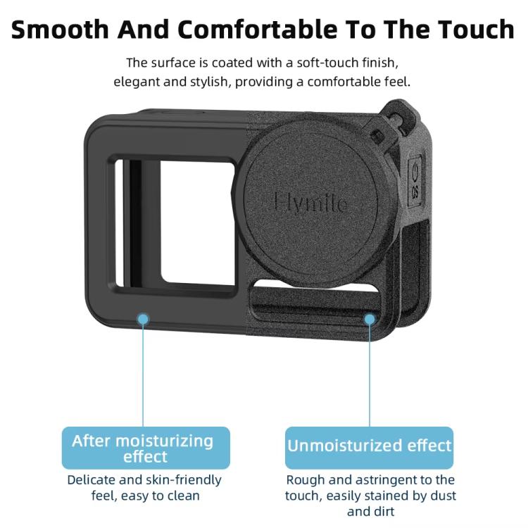 For DJI Osmo Action 3 / 4 / 5 Pro Flymile Silicone Cover Sport Camera Lens Drop Cases