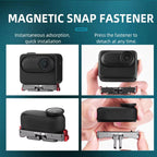 For Insta360 GO 3 / 3S Flymile Magnetic Metal Quick Release Base Sports Camera Adapter Bracket, For Insta360 GO 3 / 3S