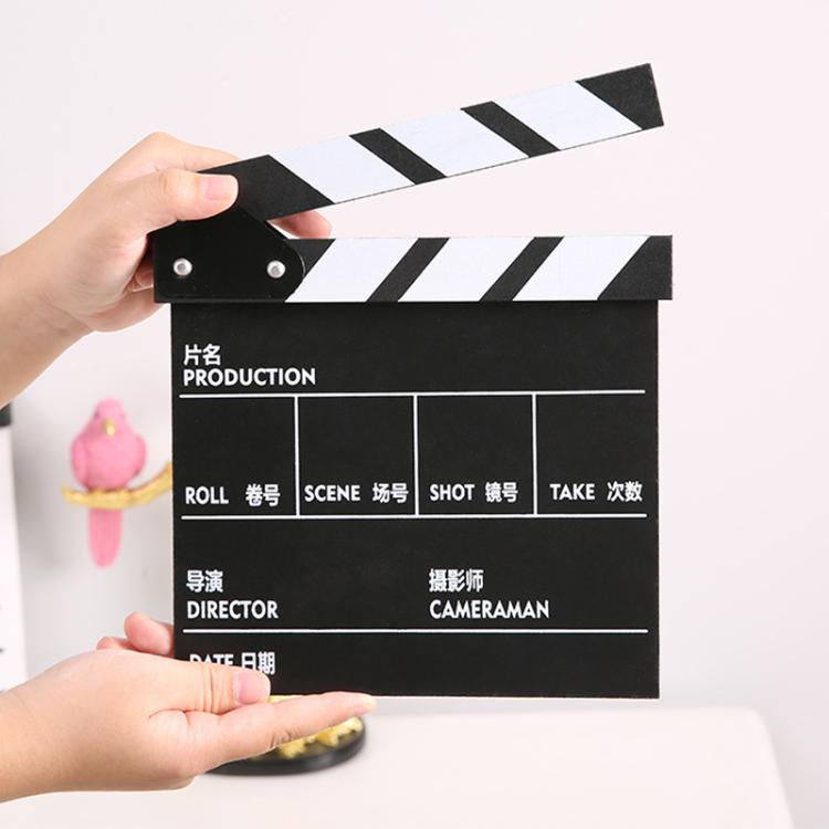 Wooden Director Board Shooting Video Movie City Scene Record Board Photography Props, Large Red, Small P Black, Small P White, Small U Black, With Chinese Small White, With Chinese Small Black, Large U Black, Large P Black, Large U White               ...