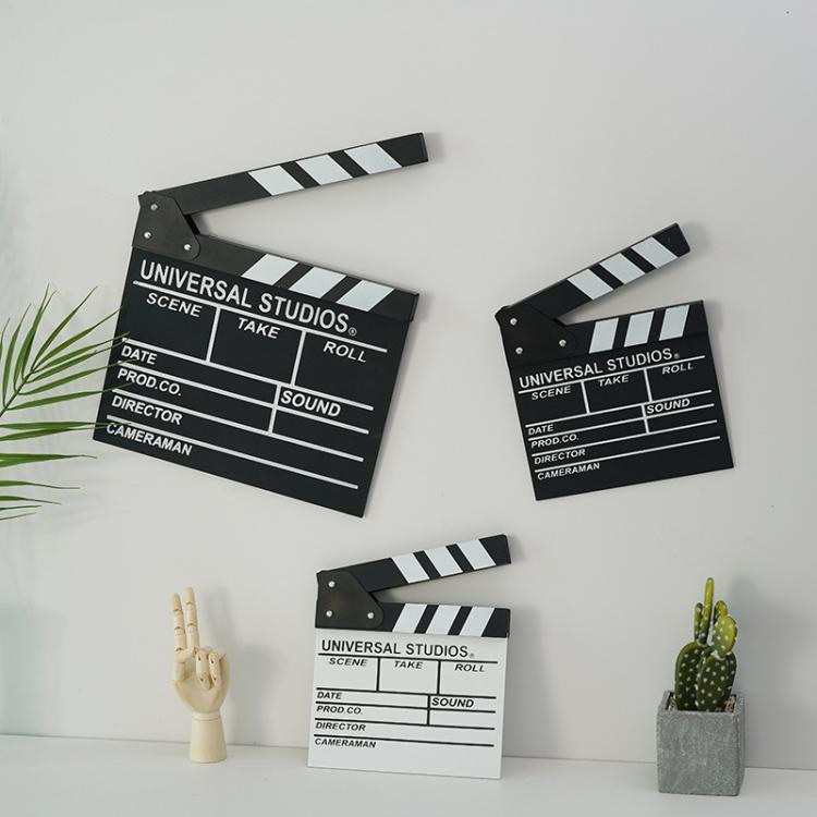Wooden Director Board Shooting Video Movie City Scene Record Board Photography Props, Large Red, Small P Black, Small P White, Small U Black, With Chinese Small White, With Chinese Small Black, Large U Black, Large P Black, Large U White               ...