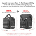 Rhinowalk MTR2050 25L-32L Expandable Large Capacity Quick-release Motorcycle Side Bag