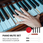 Piano Tuning Tool Set Tuning Stop Tape Wrench Musical Instrument Accessories, Black 8pcs / Set, Blue 8pcs / Set, Black 6pcs / Set, Blue 6pcs / Set