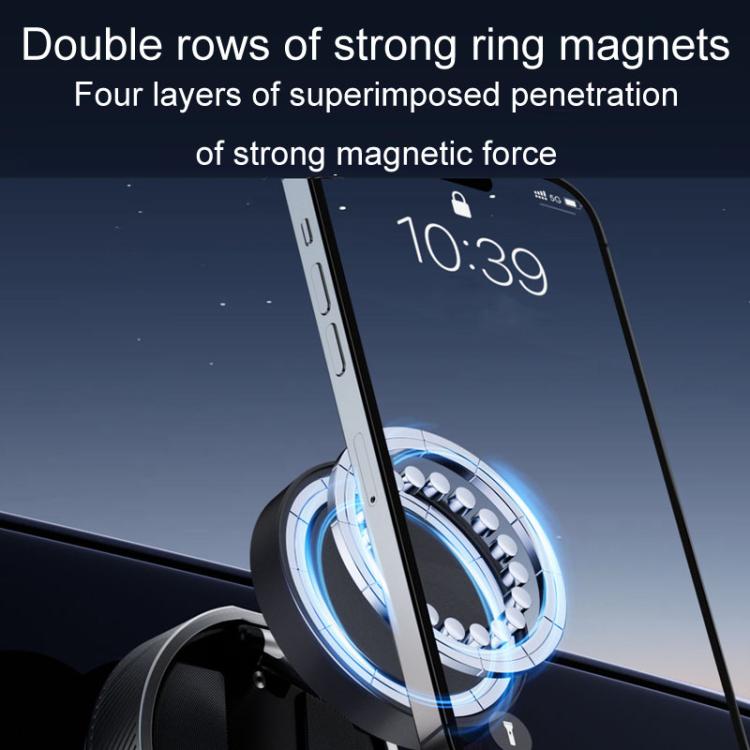 T20 Magnetic Car Phone Holder Car Center Console Navigation Portable Folding Stand