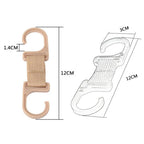4pcs / Set Car Seatback Headrest Hooks Hidden Anti-Knock Car Rear Seat Organizer Hangers