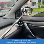 Retractable Windshield Cleaning Brush Scrubbing And Defogging 3 In 1 Car Wash Kit