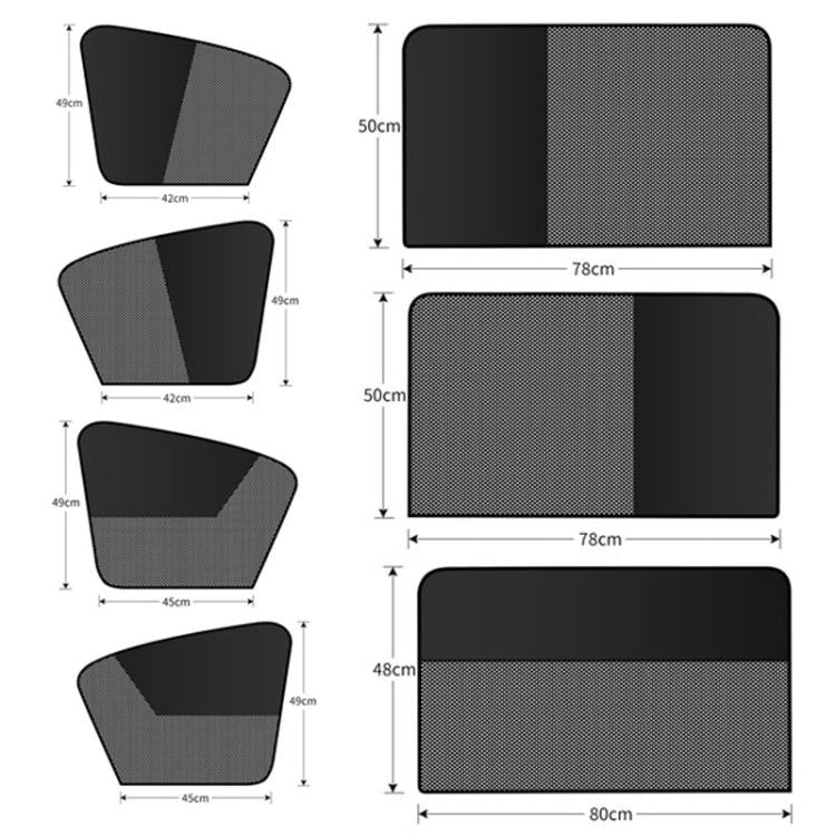 Universal Magnetic Car Sunshade Double Splicing Design Breathable Car Curtains, Vertical Splicing Driver, Vertical Splicing Passenger, Vertical Splicing Left Rear, Vertical Splicing Right Rear, Horizontal Splicing Driver, Horizontal Splicing Passenger ...
