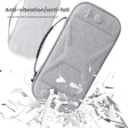 For Nintendo Switch 2 Game Console Storage Bag EVA Fabric Handbag, X-Pattern Gray, X-Pattern Black