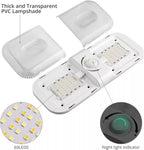 12-24V RV Light 120 LEDs 3-Color Temperature Rotary Button Dimming Roof Light, FC01