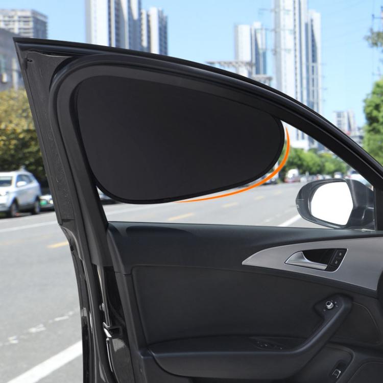 1pair Car Quick Installation Static Film Adsorption Opaque Window Sunshade, Front