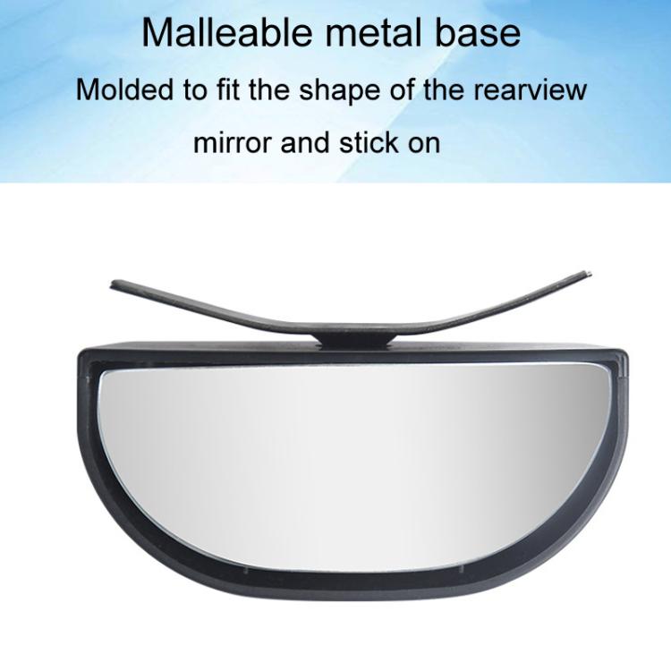 Trainer Car Rearview Mirror Plus Blind Spot Mirror Car Reversing Aid Car Small Round Mirror, Black, Silver
